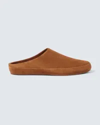 Loro Piana Slippers in suede Marrone