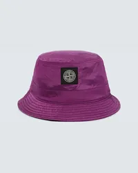 Stone Island Cappello da pescatore con logo Rosa