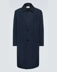 Dries van Noten Trench in tessuto tecnico Blu