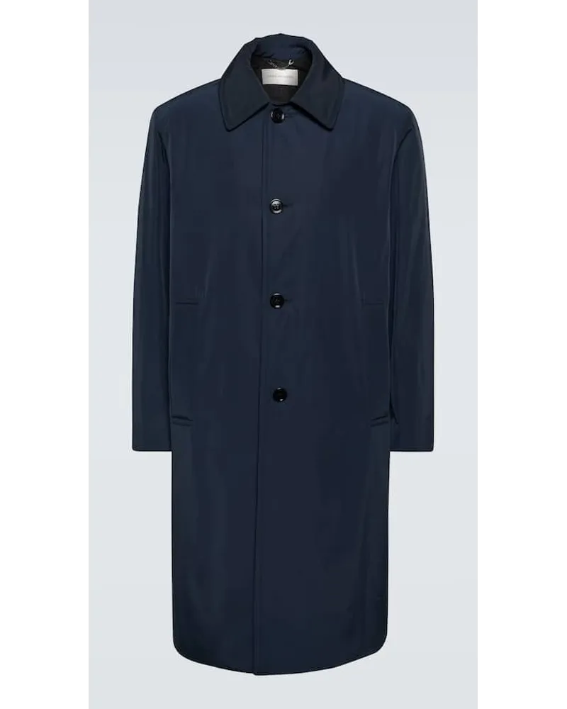 Dries van Noten Trench in tessuto tecnico Blu