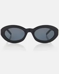 Saint Laurent Occhiali da sole ovali SL M136 Nero