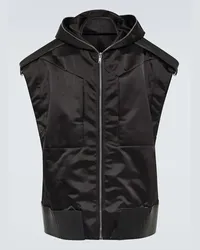 Rick Owens Gilet in tessuto tecnico Nero