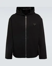 Prada Giacca blouson in lana vergine Nero