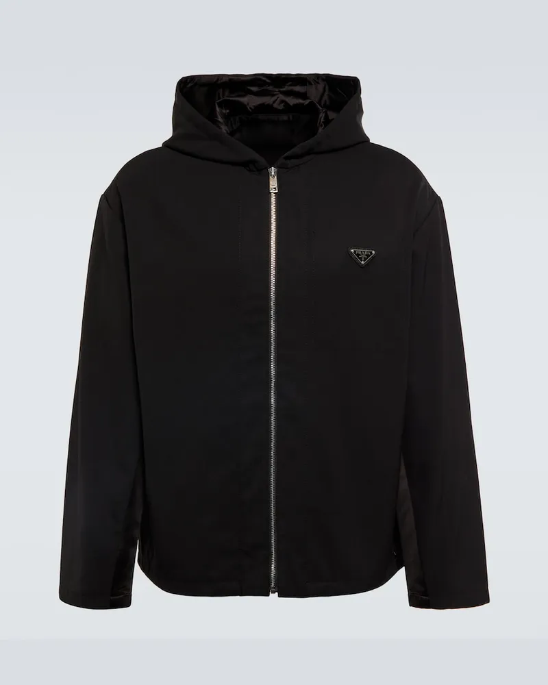 Prada Giacca blouson in lana vergine Nero