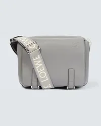 Loewe Borsa a tracolla Military XS in pelle Grigio