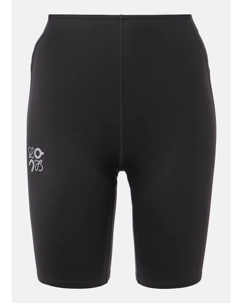 Loewe x On - Shorts con logo Nero