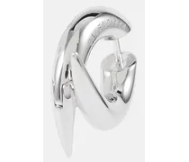 Balenciaga Orecchini a cerchio Force Horn XS in argento sterling Argento