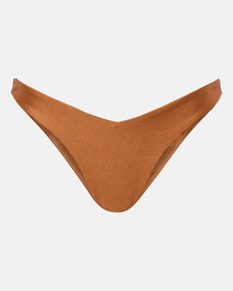 JADE SWIM Slip bikini Vera Marrone