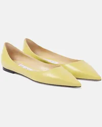 Jimmy Choo Ballerine Love in pelle Giallo