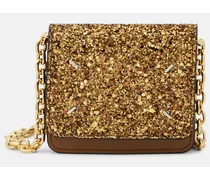 Clutch portafoglio Micro con glitter