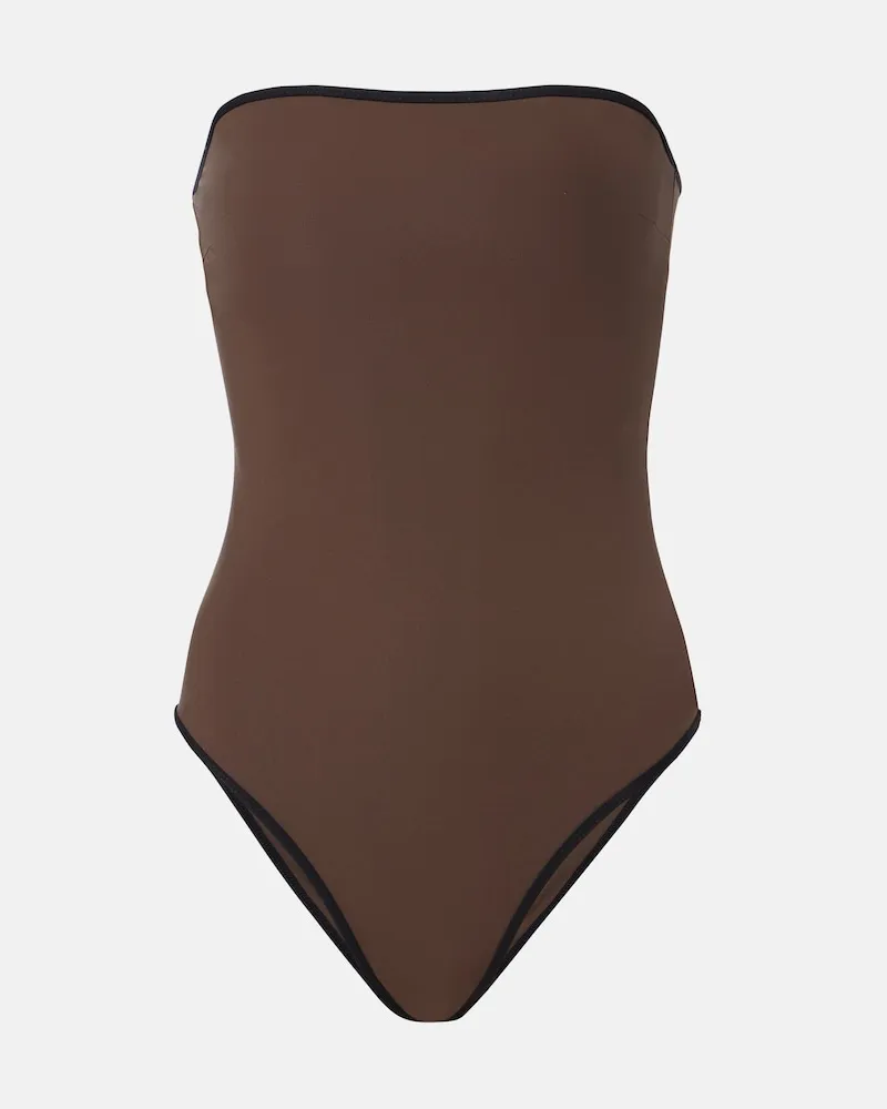 Totême Costume intero bandeau Marrone