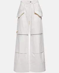 Dion Lee Pantaloni Workwear in misto cotone Bianco