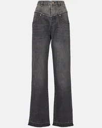 Isabel Marant Jeans regular a vita alta Nero