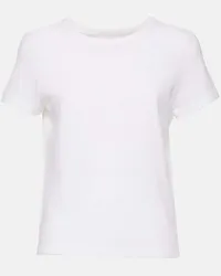 KHAITE T-shirt Samson in jersey di cotone Bianco