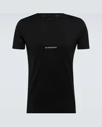 Givenchy T-shirt aderente con stampa Nero