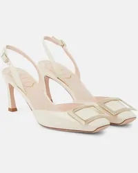 Roger Vivier Pumps slingback Trompette in pelle Bianco