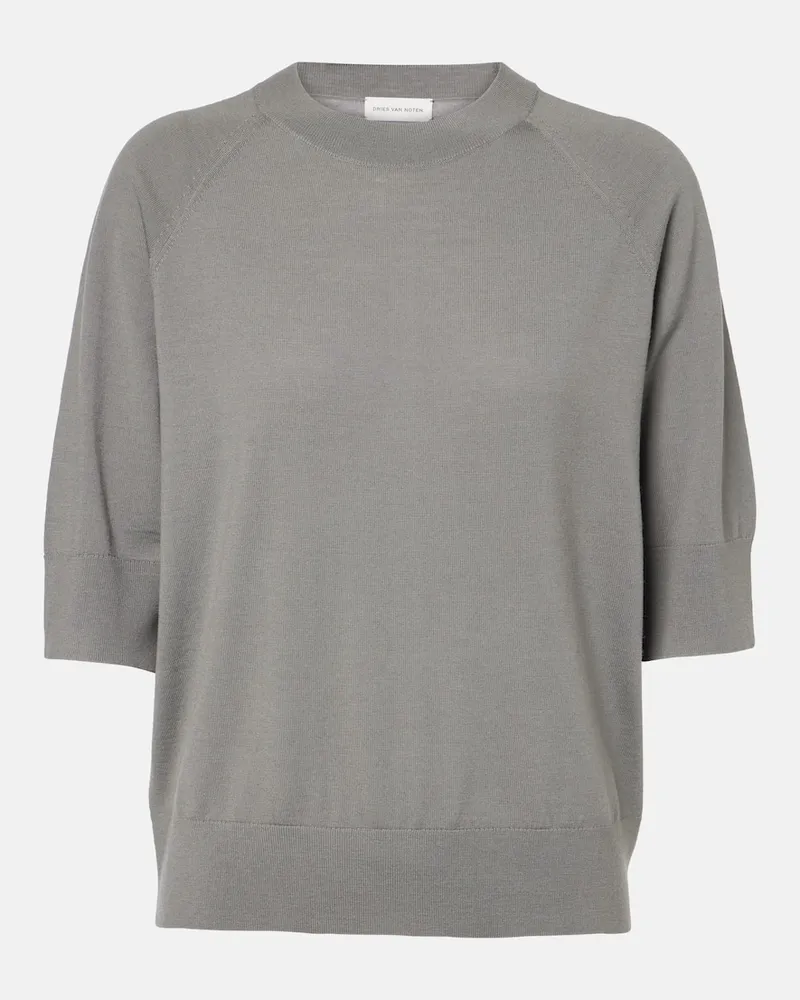 Dries van Noten Top in lana Grigio