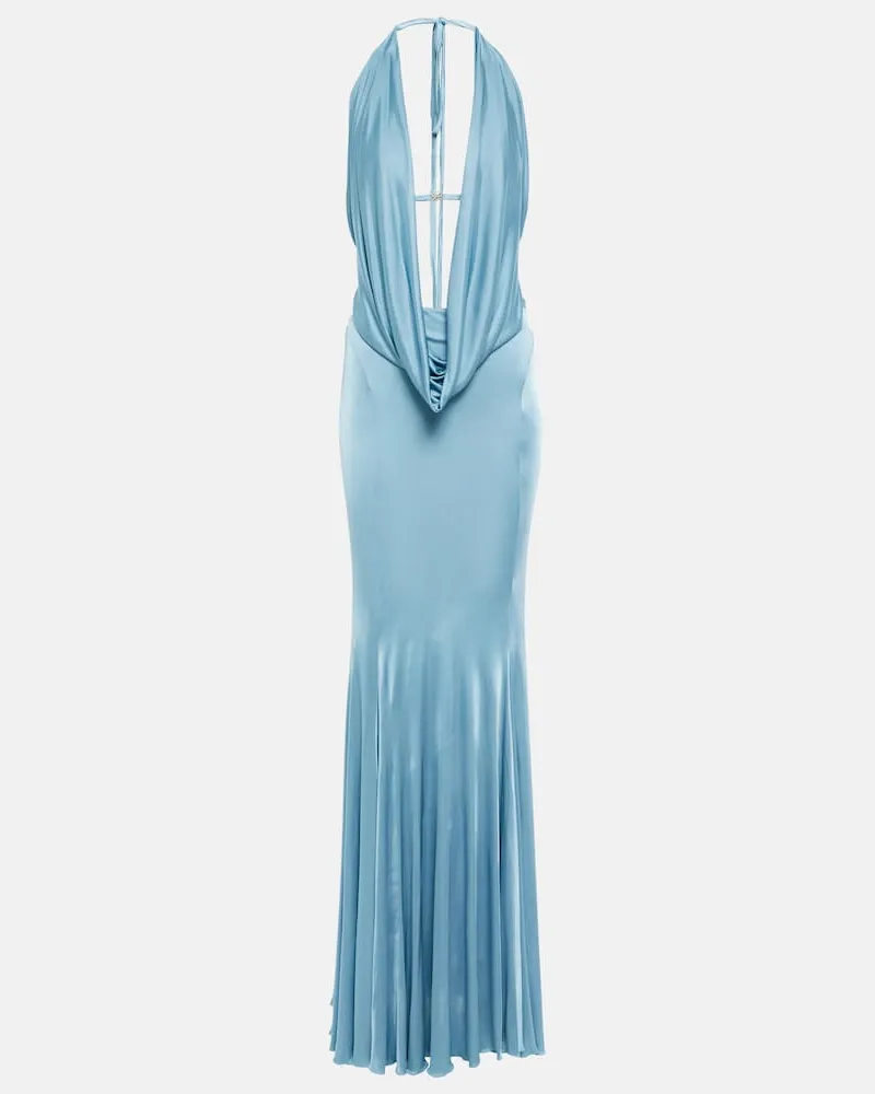 Blumarine Abito lungo in raso Blu