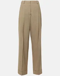 The Row Pantaloni a gamba larga Tor Beige