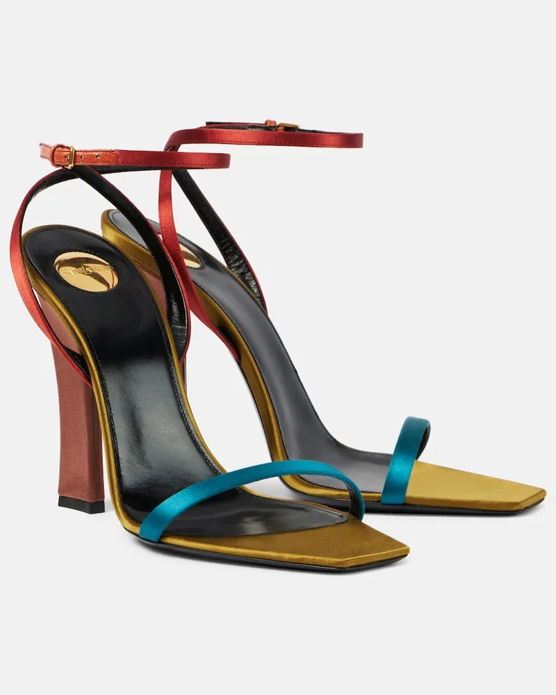 Saint Laurent Sandali Dominique 110 in crÃªpe di raso Multicolore