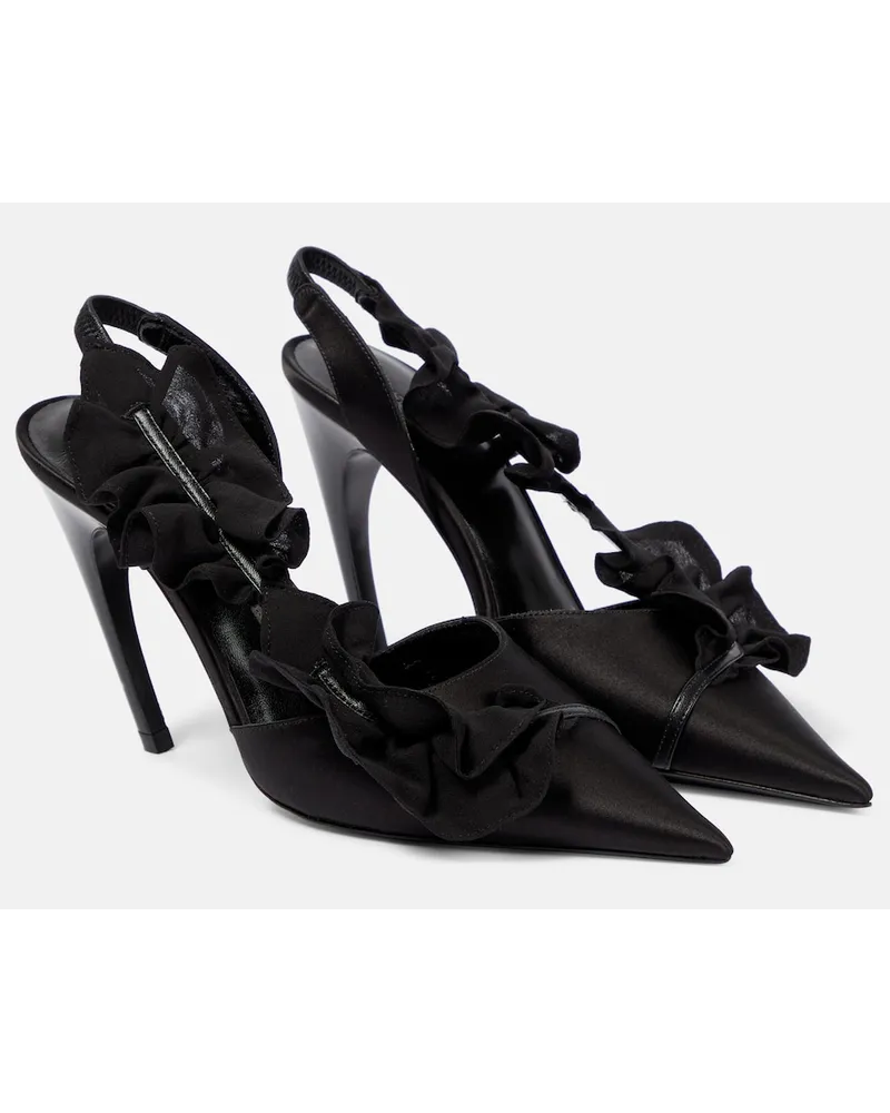 Nensi Dojaka Pumps slingback in raso Nero