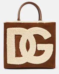 Dolce & Gabbana Borsa DG Daily Mini in suede Beige