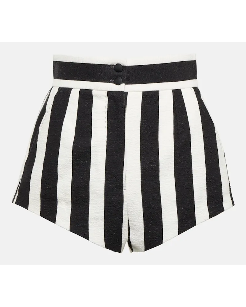 Dolce & Gabbana Shorts Portofino a righe e vita alta Multicolore