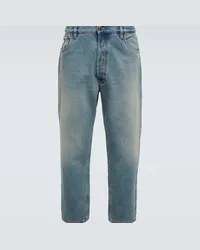 Prada Jeans tapered distressed Blu