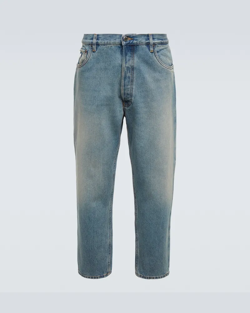 Prada Jeans tapered distressed Blu