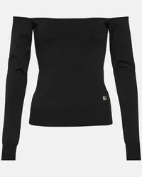 Dolce & Gabbana Top con scollo bardot Nero