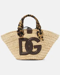 Dolce & Gabbana Secchiello Kendra Small in paglia Beige