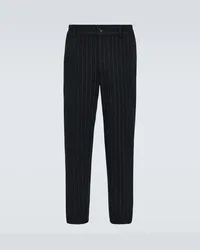 Comme des Garçons Comme des Garçons Homme Deux Pantaloni regular gessati Nero