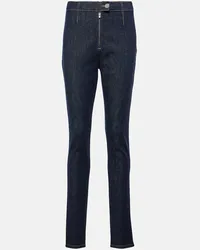 Alaïa Alaïa Jeans skinny a vita alta Blu