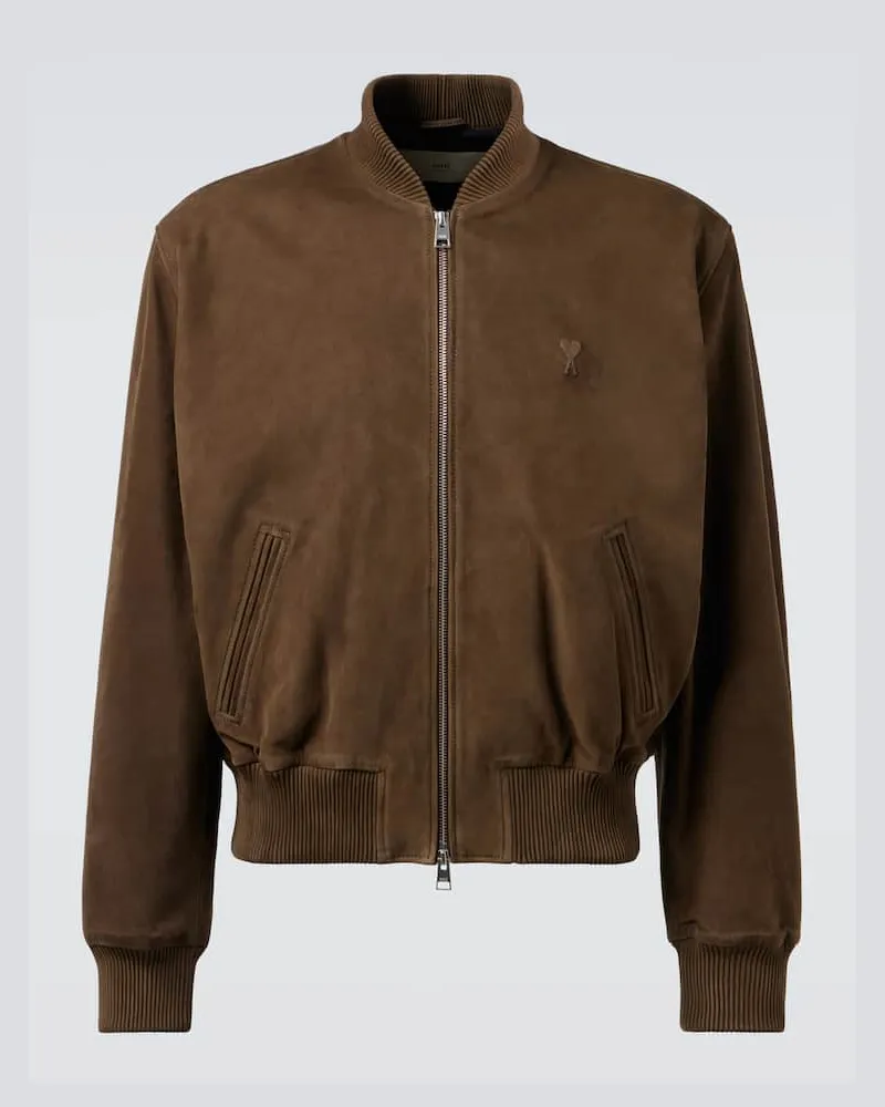 AMI Paris Giacca in pelle Verde