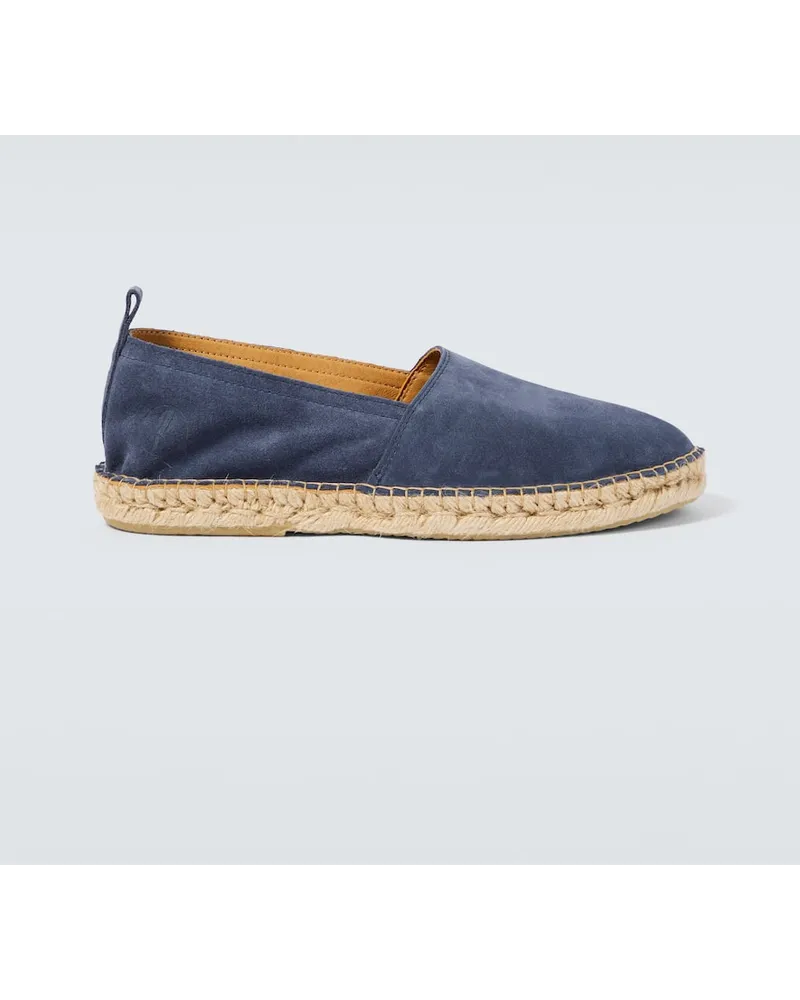 Frescobol Carioca Espadrillas Helio in suede Blu
