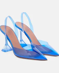 Amina Muaddi Pumps slingback Holli Glass in PVC Blu