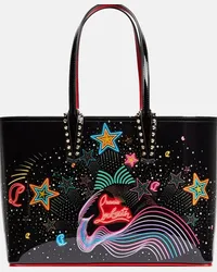 Christian Louboutin Borsa Cabata Small in pelle con stampa Multicolore