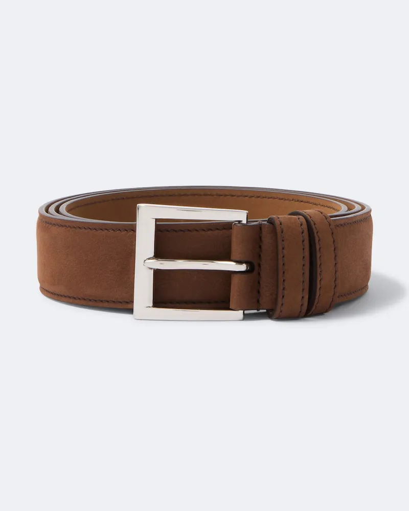 Prada Cintura in pelle Marrone
