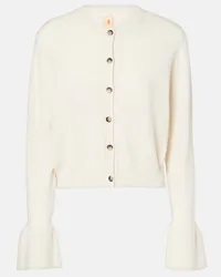 Jardin des Orangers Cardigan in lana e cashmere Bianco