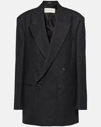 Dries van Noten Blazer doppiopetto in lana Nero