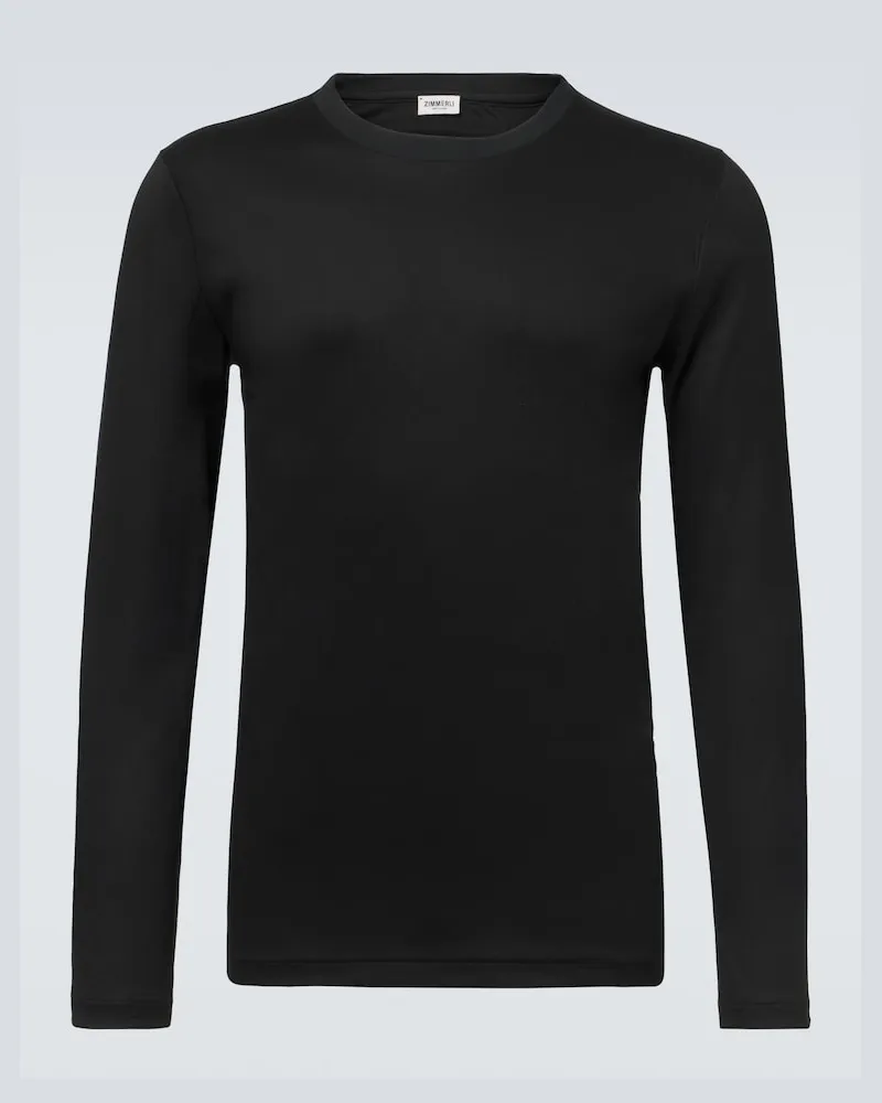 Zimmerli T-shirt in jersey di cotone Nero