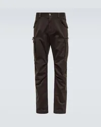 Dolce & Gabbana Pantaloni cargo in cotone tinto in capo Marrone