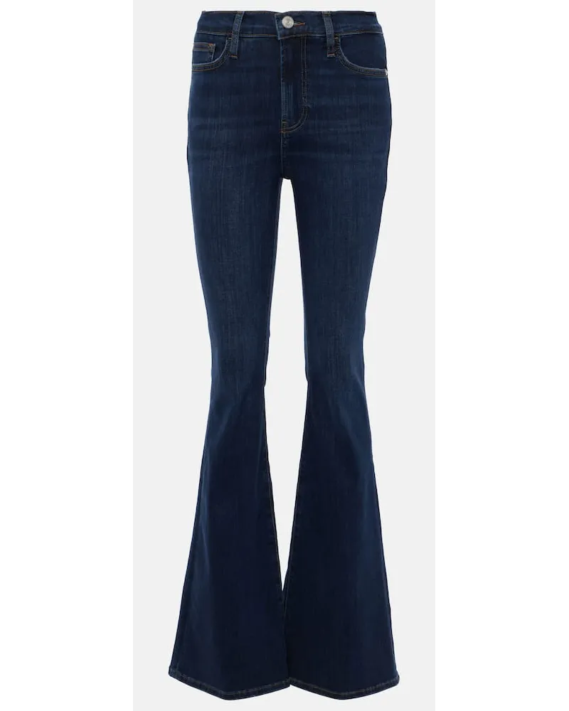 Frame Denim Jeans Le High Flare a vita alta Blu