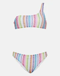 Missoni Bikini monospalla a zig-zag Multicolore