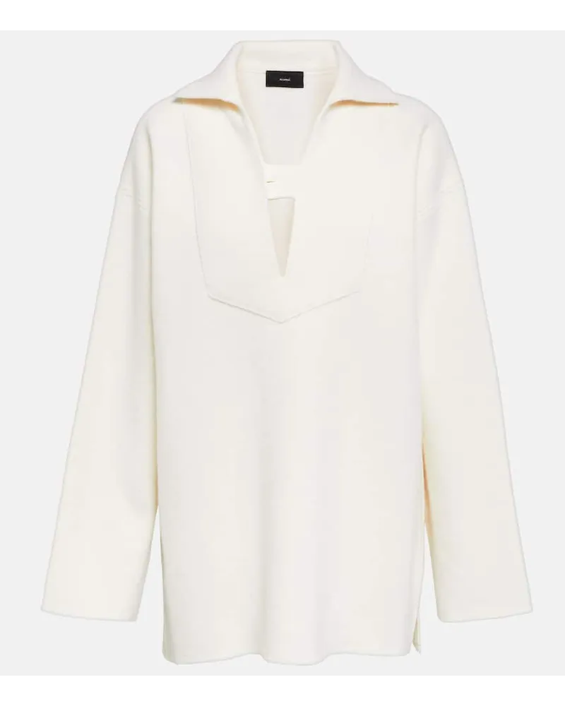 Alanui Miniabito Sailor Suit in lana Bianco
