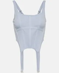 Dion Lee Bustier in jersey di cotone Neutro