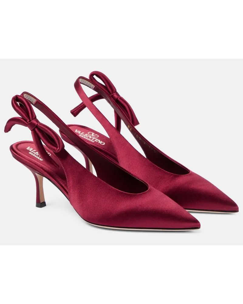 Valentino Garavani Pumps slingback Nite-Out 70 in raso Rosso