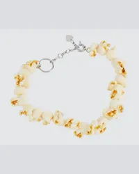 Acne Studios Choker Popcorn Bianco