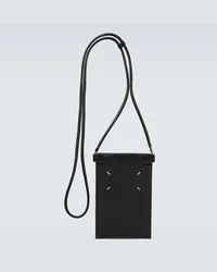 Maison Margiela Borsa porta smartphone in pelle Nero