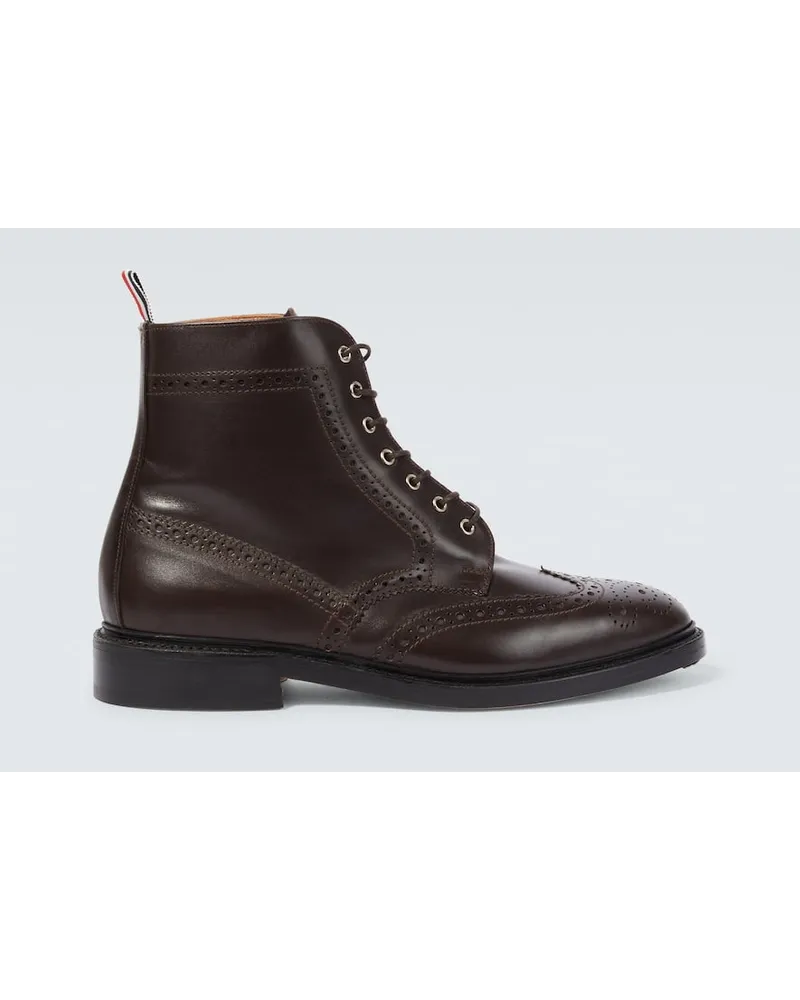Thom Browne Stivaletti in pelle Marrone